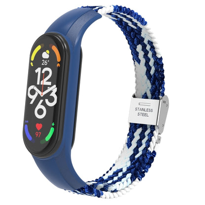 Bracelet de montre intégré en nylon tressé réglable, For Xiaomi Mi Band 7