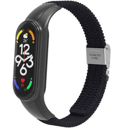 Bracelet de montre intégré en nylon tressé réglable, For Xiaomi Mi Band 7