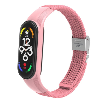 Bracelet de montre intégré en nylon tressé réglable, For Xiaomi Mi Band 7