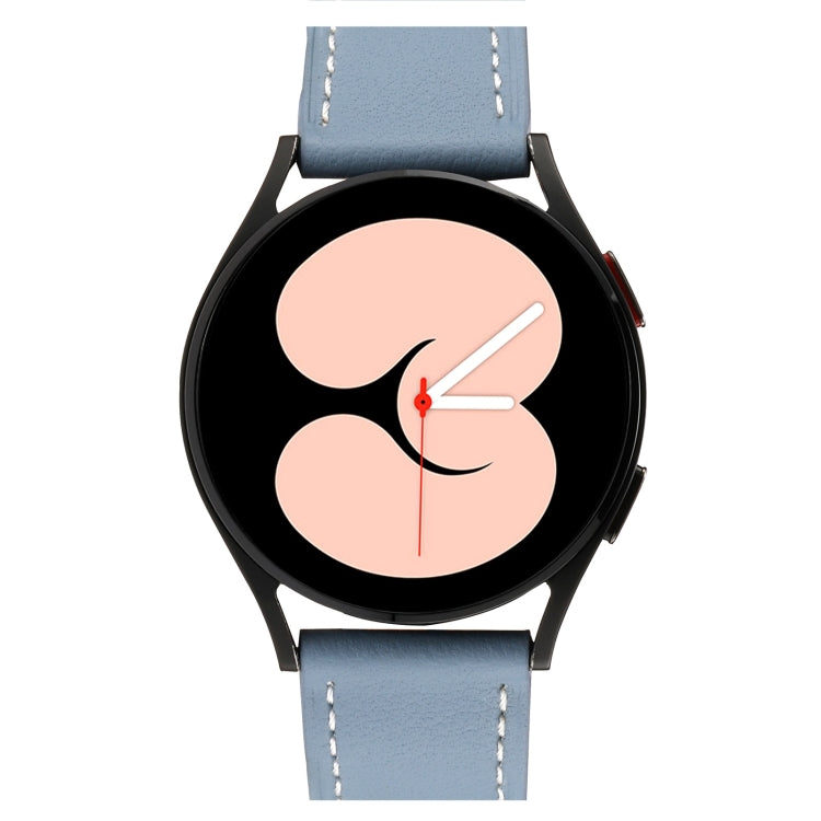 Bracelet de montre en cuir à armure toile, For Samsung Galaxy Watch4 40mm / 44mm