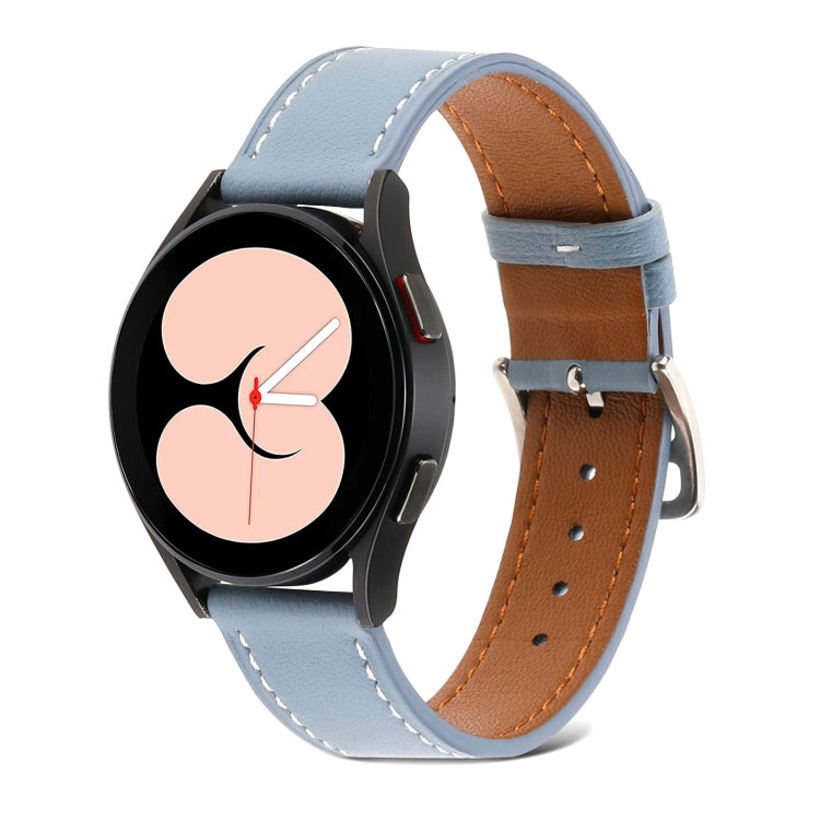 Bracelet de montre en cuir à armure toile, For Samsung Galaxy Watch4 40mm / 44mm