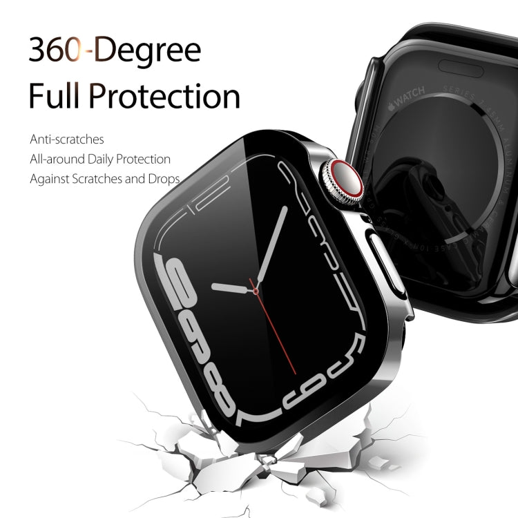 Boîtier de montre en PC galvanisé DUX DUCIS pour la série Apple Watch, For Apple Watch Series 9 / 8 / 7 45mm