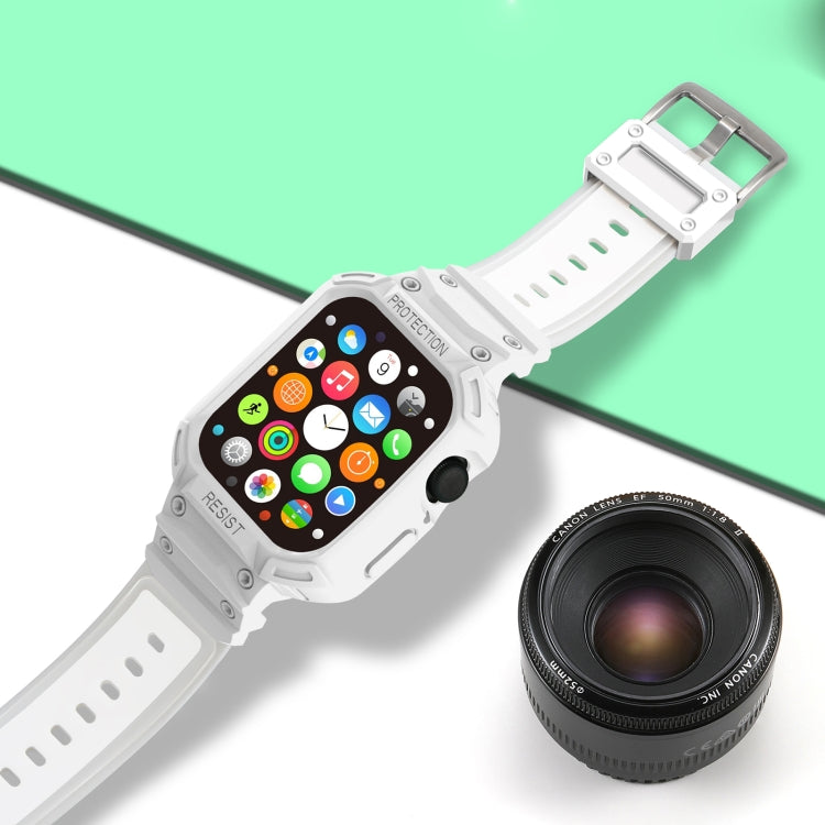 Bracelet de montre en TPU intégré pour la série Apple Watch, 7 41mm / 6&SE&5&4 40mm / 3&2&1 38mm, 7 45mm / 6&SE&5&4 44mm / 3&2&1 42mm