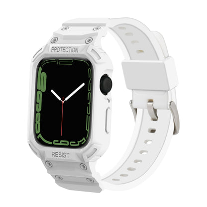 Bracelet de montre en TPU intégré pour la série Apple Watch, 7 41mm / 6&SE&5&4 40mm / 3&2&1 38mm, 7 45mm / 6&SE&5&4 44mm / 3&2&1 42mm