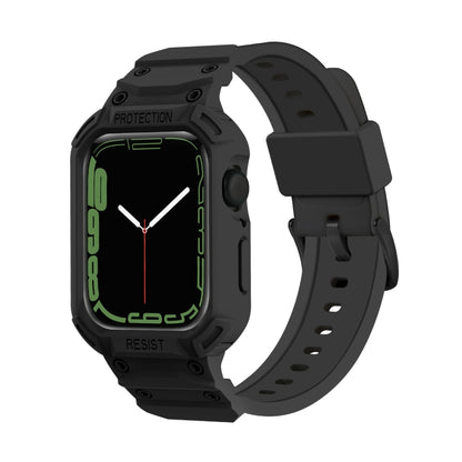 Bracelet de montre en TPU intégré pour la série Apple Watch, 7 41mm / 6&SE&5&4 40mm / 3&2&1 38mm, 7 45mm / 6&SE&5&4 44mm / 3&2&1 42mm