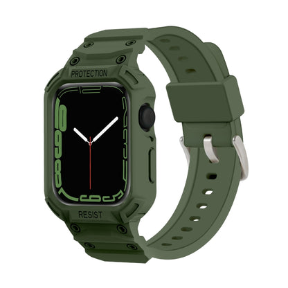 Bracelet de montre en TPU intégré pour la série Apple Watch, 7 41mm / 6&SE&5&4 40mm / 3&2&1 38mm, 7 45mm / 6&SE&5&4 44mm / 3&2&1 42mm