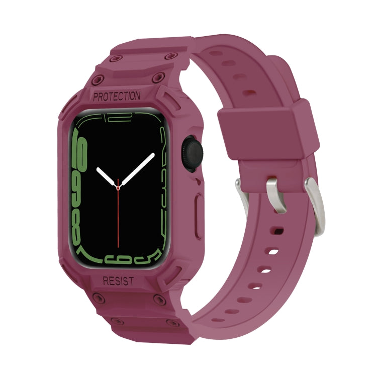Bracelet de montre en TPU intégré pour la série Apple Watch, 7 41mm / 6&SE&5&4 40mm / 3&2&1 38mm, 7 45mm / 6&SE&5&4 44mm / 3&2&1 42mm