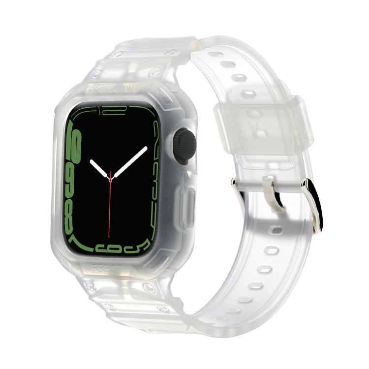 Bracelet de montre en TPU intégré pour la série Apple Watch, 7 41mm / 6&SE&5&4 40mm / 3&2&1 38mm, 7 45mm / 6&SE&5&4 44mm / 3&2&1 42mm