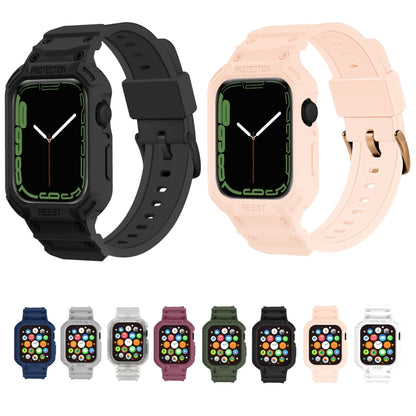 Bracelet de montre en TPU intégré pour la série Apple Watch, 7 41mm / 6&SE&5&4 40mm / 3&2&1 38mm, 7 45mm / 6&SE&5&4 44mm / 3&2&1 42mm