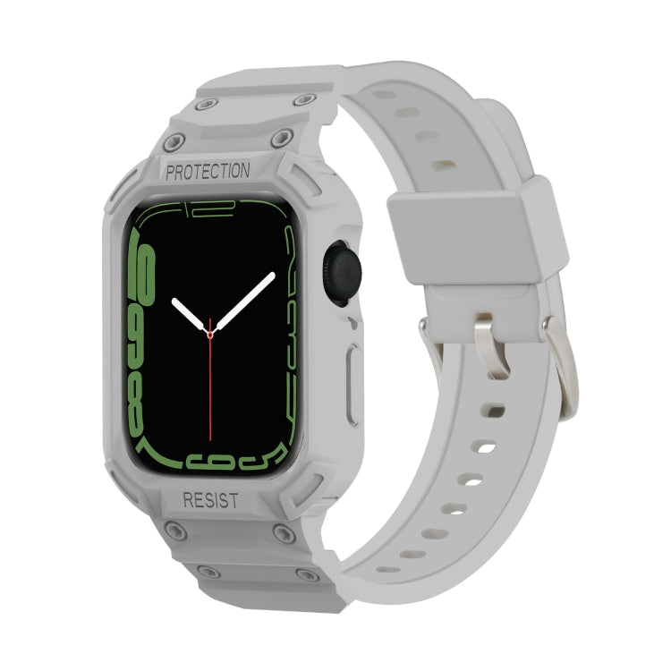 Bracelet de montre en TPU intégré pour la série Apple Watch, 7 41mm / 6&SE&5&4 40mm / 3&2&1 38mm, 7 45mm / 6&SE&5&4 44mm / 3&2&1 42mm