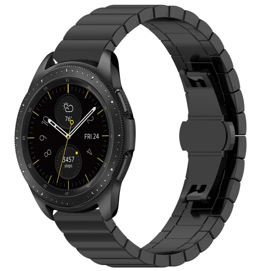 Bracelet en acier inoxydable à boucle papillon de 46 mm, For Galaxy Watch