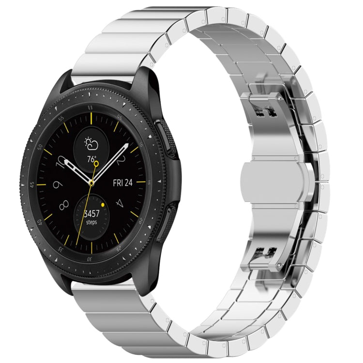 Bracelet en acier inoxydable à boucle papillon de 46 mm, For Galaxy Watch