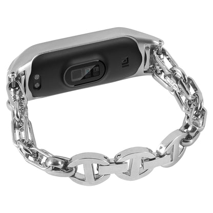Bracelet de montre en acier inoxydable avec chaîne en métal, For Xiaomi Mi Band 4 / 3, For Xiaomi Mi Band 6 / 5, For Xiaomi Mi Band 7