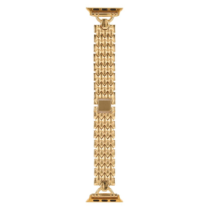 Bracelet de montre en métal losange en forme de D pour la série Apple Watch, 7 45mm / 6&SE&5&4 44mm / 3&2&1 42mm, 7 41mm / 6&SE&5&4 40mm / 3&2&1 38mm