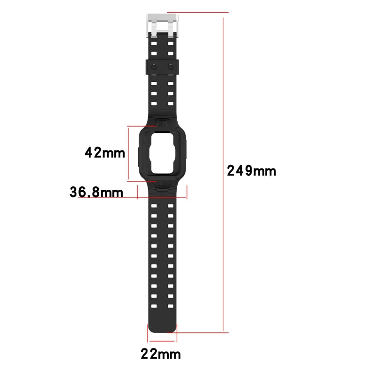 Bracelet de montre intégré en silicone, For Xiaomi Poco Watch