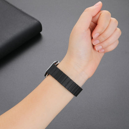 Bracelet de montre en cuir magnétique solide pour la série Apple Watch, 7 41mm / 6&SE&5&4 40mm / 3&2&1 38mm, 7 45mm / 6&SE&5&4 44mm / 3&2&1 42mm