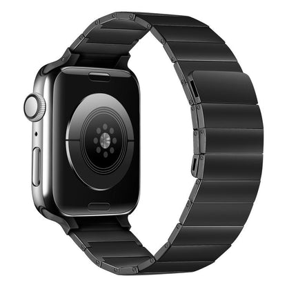 Bracelet de montre en acier magnétique pour la série Apple Watch, 7 41mm / 6&SE&5&4 40mm / 3&2&1 38mm, 7 45mm / 6&SE&5&4 44mm / 3&2&1 42mm