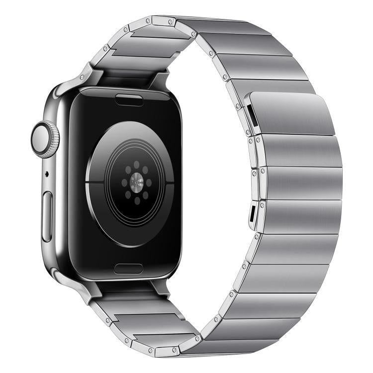 Bracelet de montre en acier magnétique pour la série Apple Watch, 7 41mm / 6&SE&5&4 40mm / 3&2&1 38mm, 7 45mm / 6&SE&5&4 44mm / 3&2&1 42mm