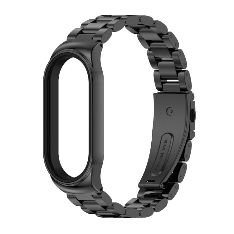 MIJOBS CS Bracelet de montre en acier inoxydable à trois perles en métal, CS