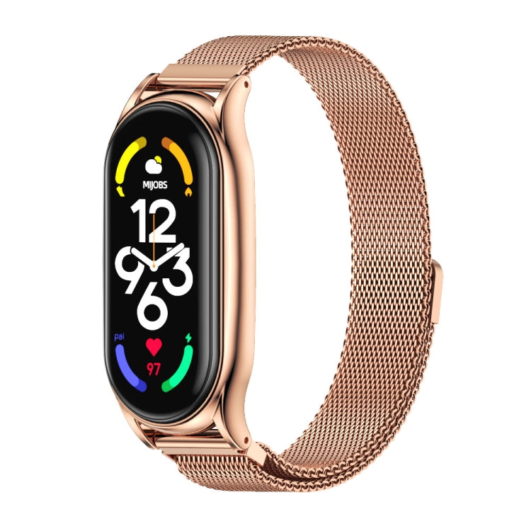 MIJOBS Milan Magnetic Plus Bracelet de montre en acier inoxydable, For Xiaomi Mi Band 7 / 7 NFC