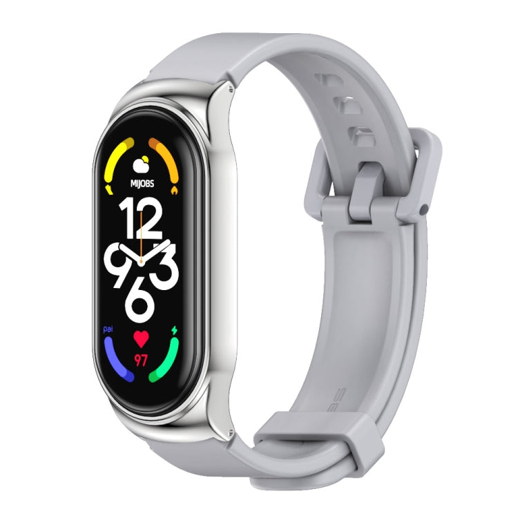 Boîtier en métal MIJOBS CS + bracelet de montre en silicone, For Xiaomi Mi Band 7 / 7 NFC