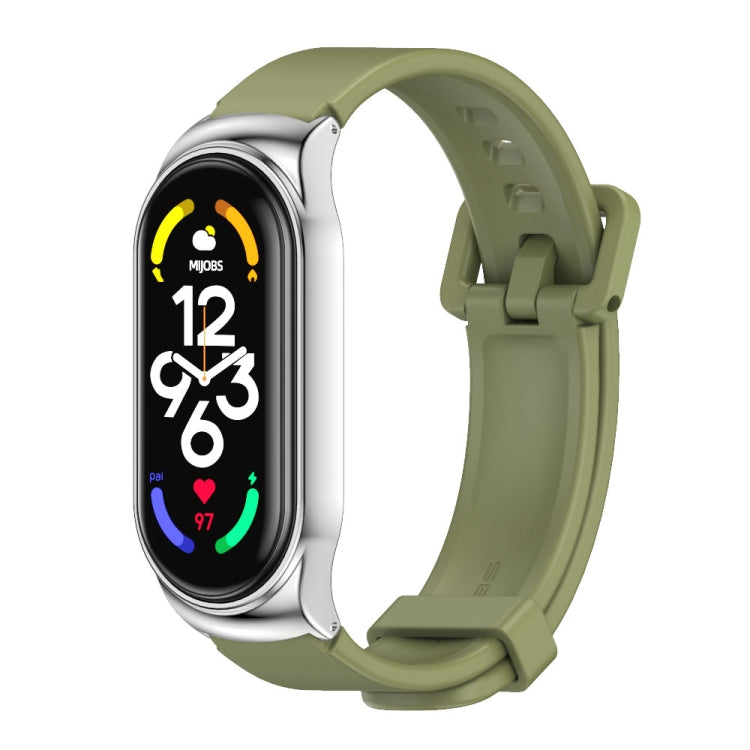 Boîtier en métal MIJOBS CS + bracelet de montre en silicone, For Xiaomi Mi Band 7 / 7 NFC