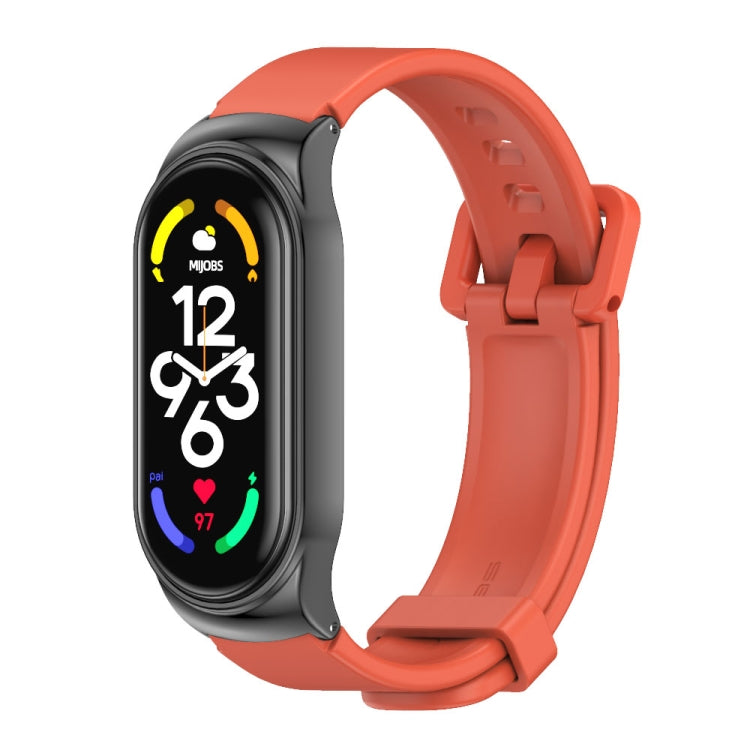 Boîtier en métal MIJOBS CS + bracelet de montre en silicone, For Xiaomi Mi Band 7 / 7 NFC