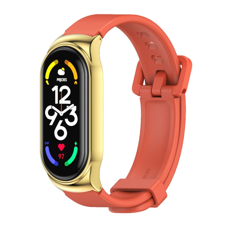 Boîtier en métal MIJOBS CS + bracelet de montre en silicone, For Xiaomi Mi Band 7 / 7 NFC