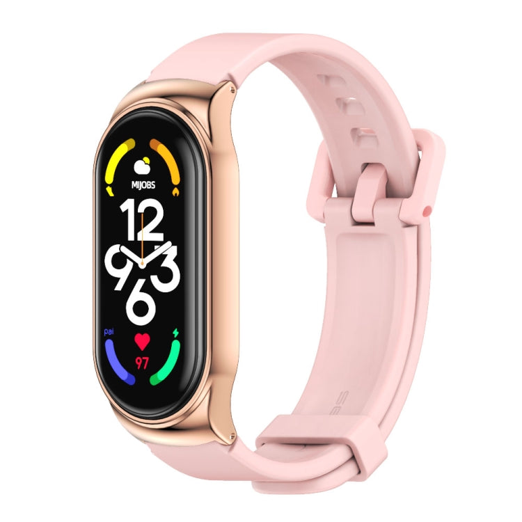Boîtier en métal MIJOBS CS + bracelet de montre en silicone, For Xiaomi Mi Band 7 / 7 NFC