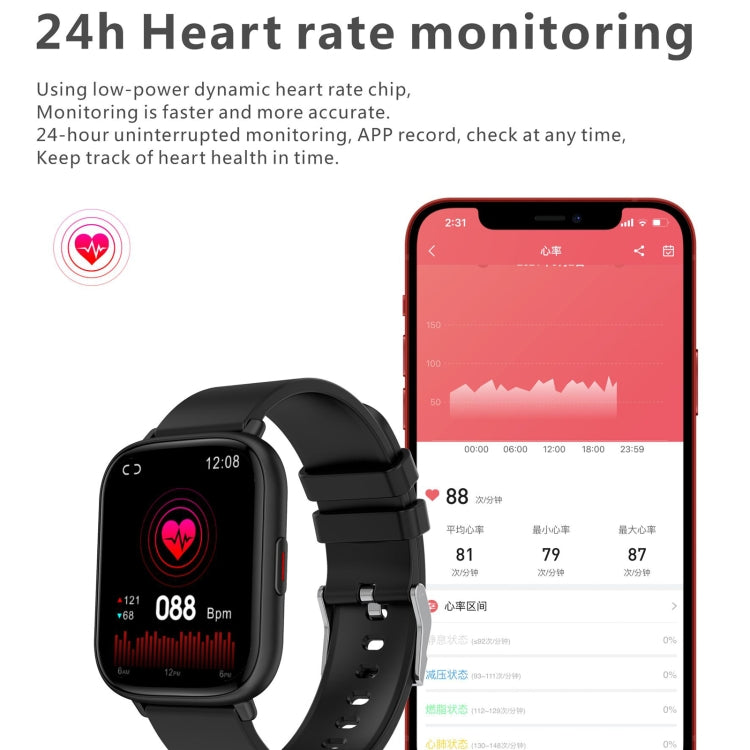 Q9 Pro GT2 Montre intelligente à écran TFT HD de 1,85 pouces, prise en charge de la surveillance de la température corporelle/surveillance de la fréquence cardiaque