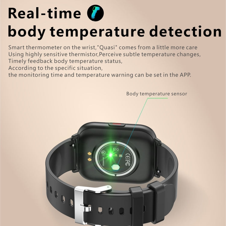 Q9 Pro GT2 Montre intelligente à écran TFT HD de 1,85 pouces, prise en charge de la surveillance de la température corporelle/surveillance de la fréquence cardiaque