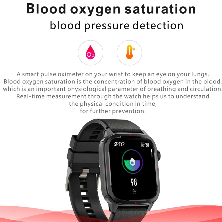 Q25 Montre intelligente à écran TFT HD de 1,7 pouces, Prise en charge des appels Bluetooth / Surveillance de la pression artérielle