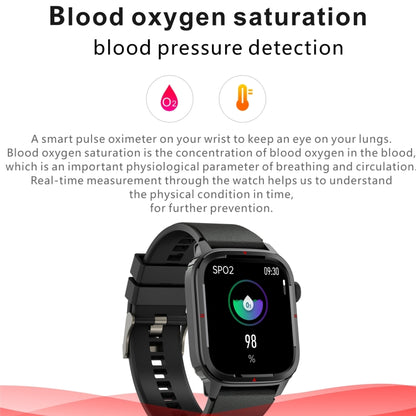 Q25 Montre intelligente à écran TFT HD de 1,7 pouces, Prise en charge des appels Bluetooth / Surveillance de la pression artérielle