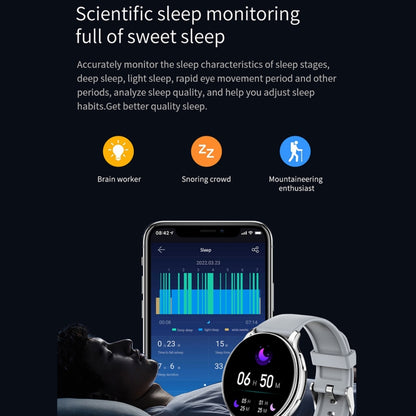 Y33 Montre intelligente à écran couleur TFT de 1,32 pouces, prise en charge des appels Bluetooth / surveillance de la pression artérielle