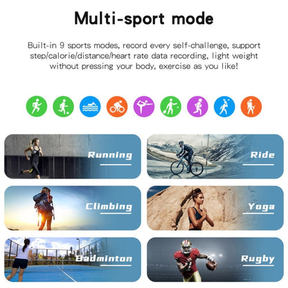 A60 Montre intelligente à écran IPS HD de 1,32 pouces, prise en charge des appels Bluetooth / surveillance de la pression artérielle