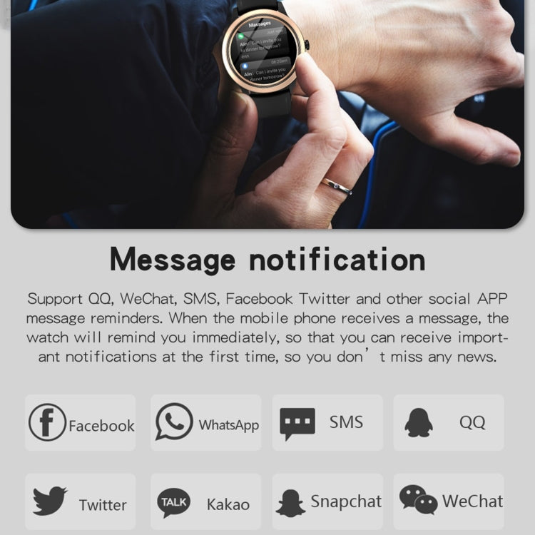 A60 Montre intelligente à écran IPS HD de 1,32 pouces, prise en charge des appels Bluetooth / surveillance de la pression artérielle