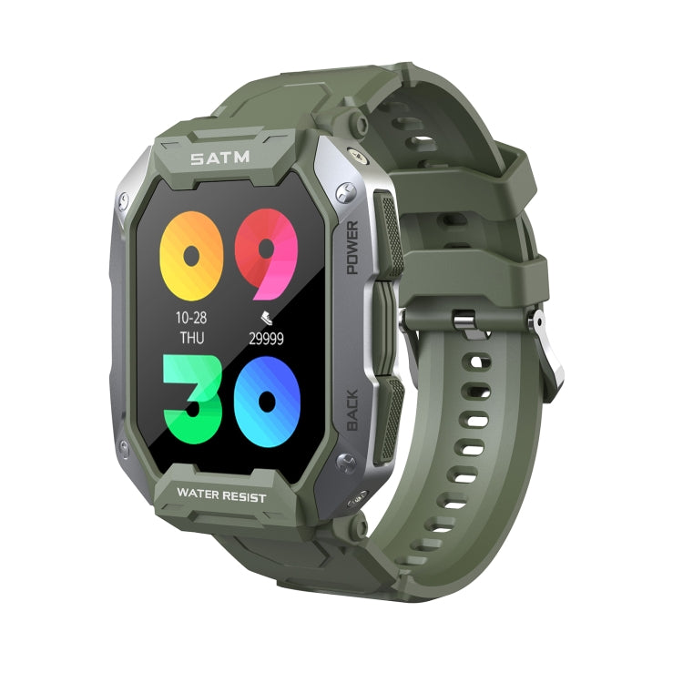 C20 Montre intelligente à écran TFT HD de 1,71 pouces, prend en charge la surveillance de la fréquence cardiaque / la surveillance de l'oxygène sanguin