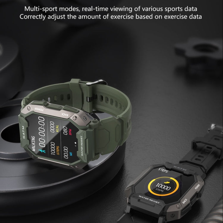C20 Montre intelligente à écran TFT HD de 1,71 pouces, prend en charge la surveillance de la fréquence cardiaque / la surveillance de l'oxygène sanguin