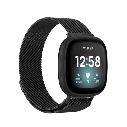 Bracelet de montre en tissage métallique magnétique milanais, For Fitbit  Versa 4 / 3（Large Size）, For Fitbit  Versa 4 / 3 （Large Size）, For Fitbit  Versa 4 / 3 (Large Size), For Fitbit  Versa 4 / 3 ,（Large Size）