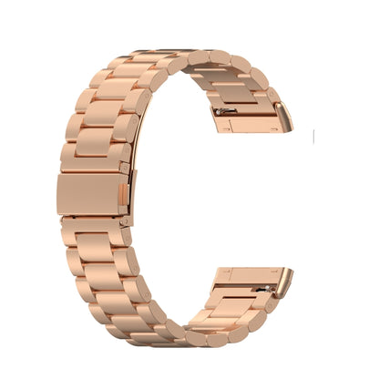 Bracelet de montre en acier inoxydable 3 perles, For Fitbit Versa 4/Sense 2/Versa 3/Sense, For Fitbit  Versa 4