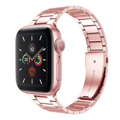 Bracelet de montre en acier inoxydable de petite taille pour la série Apple Watch, 7 41mm / 6&SE&5&4 40mm / 3&2&1 38mm, 7 45mm / 6&SE&5&4 44mm / 3&2&1 42mm