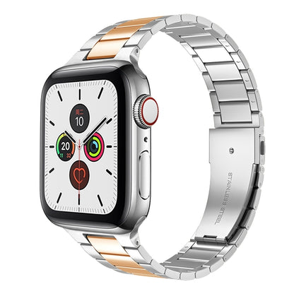 Bracelet de montre en acier inoxydable de petite taille pour la série Apple Watch, 7 41mm / 6&SE&5&4 40mm / 3&2&1 38mm, 7 45mm / 6&SE&5&4 44mm / 3&2&1 42mm