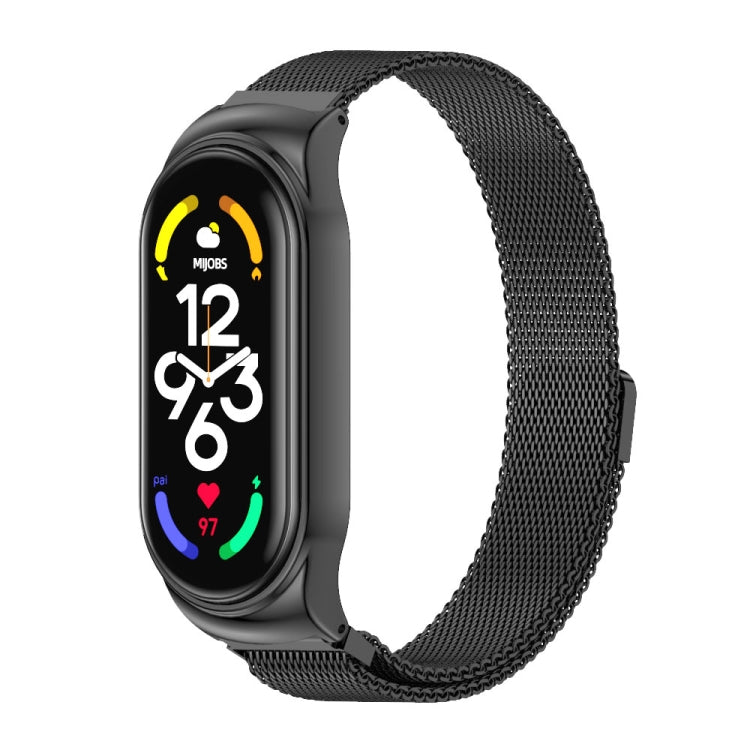 MIJOBS CS Milan Bracelet de montre magnétique en acier inoxydable, For Xiaomi Mi Band 7 / 7 NFC