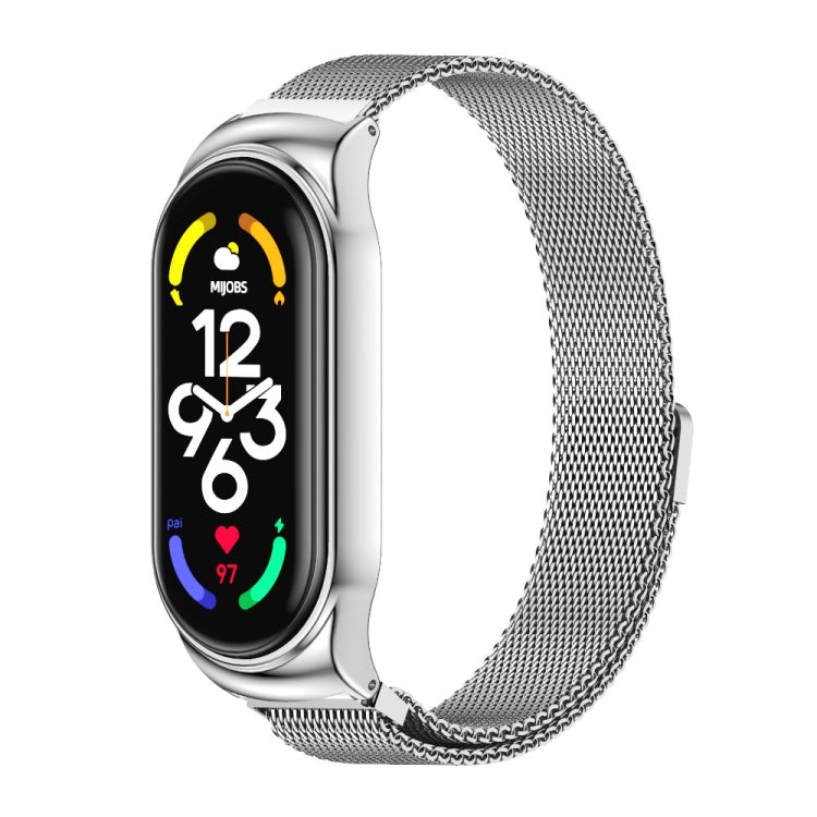 MIJOBS CS Milan Bracelet de montre magnétique en acier inoxydable, For Xiaomi Mi Band 7 / 7 NFC