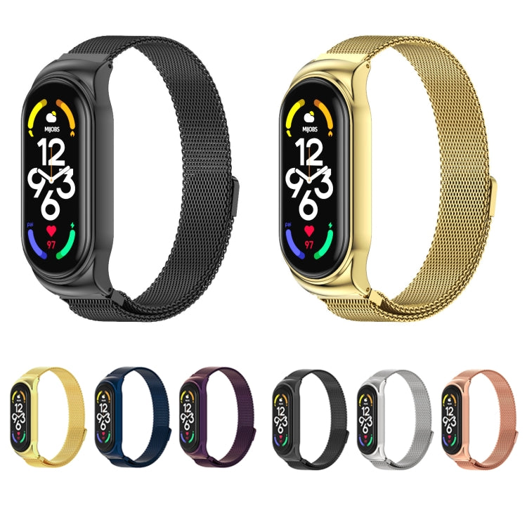 MIJOBS CS Milan Bracelet de montre magnétique en acier inoxydable, For Xiaomi Mi Band 7 / 7 NFC