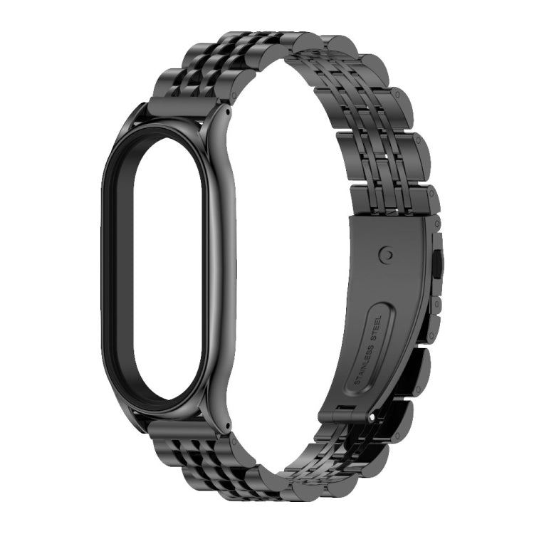 MIJOBS Plus Bracelet de montre en acier inoxydable à sept perles, For Xiaomi Mi Band 7 / 7 NFC