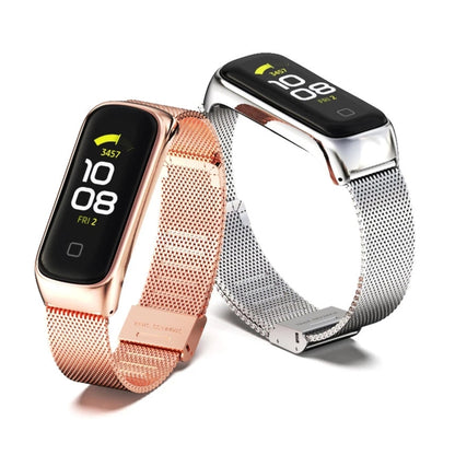 Bracelet de montre MIJOBS Milan Buckle en acier inoxydable, For Samsung Galaxy Fit 2