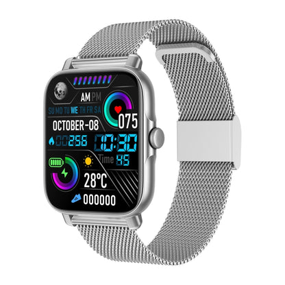 Montre intelligente à écran TFT GT30 1,69 pouces, acier Bnad IP67 étanche, prise en charge des appels Bluetooth / plusieurs modes sportifs, Steel Bnad
