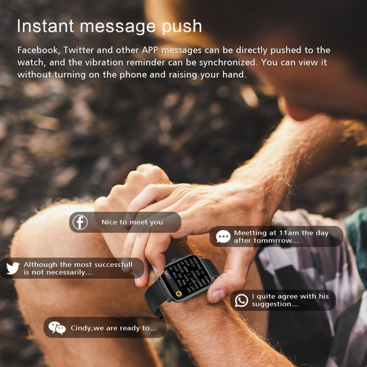 Montre intelligente à écran TFT GT30 1,69 pouces, acier Bnad IP67 étanche, prise en charge des appels Bluetooth / plusieurs modes sportifs, Steel Bnad