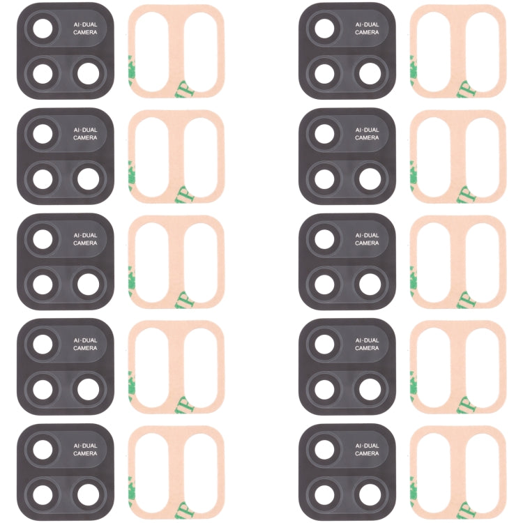 Lentille de caméra arrière 10 pièces, For Infinix Hot 10 Play, For Infinix Hot 10s/Hot 10T, For Infinix Hot 10i/Smart 5 Pro, For Infinix Note 8, For Infinix Note 10, For Infinix Hot 11s, For Infinix Hot 11 Play, For Infinix Zero X/Zero X Pro           ...